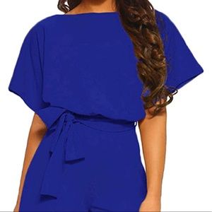 Kirundo Women’s Short Sleeve High Waist Romper